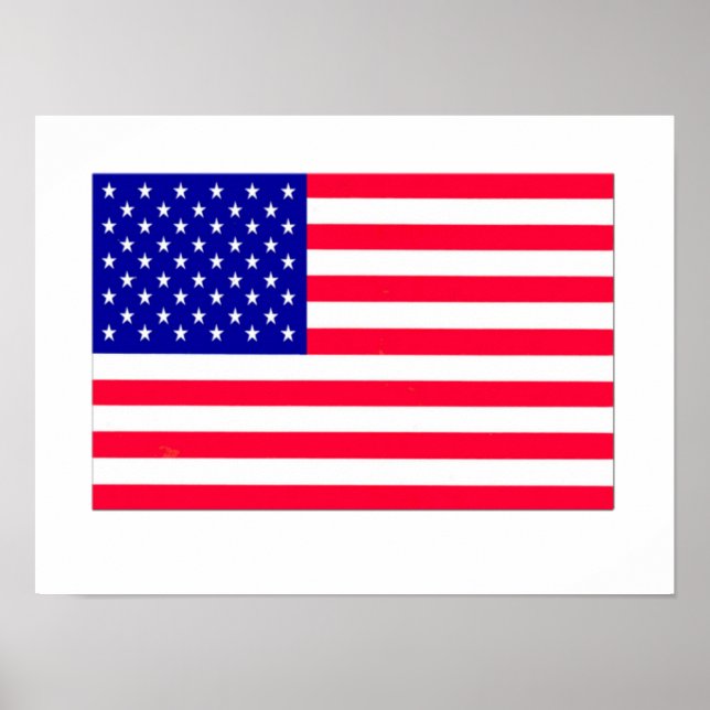 Póster Bandera de Estados Unidos 4 de julio (Frente)