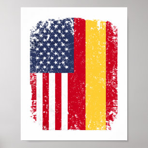 Póster Bandera de Estados Unidos Americano España