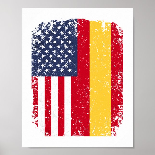 Póster Bandera de Estados Unidos de España Español (Frente)
