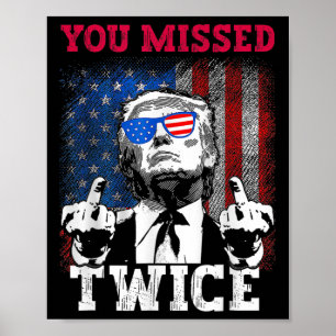 Póster Bandera De Estados Unidos Trump 2024 Que Perdiste 
