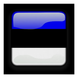 Póster Bandera de Estonia