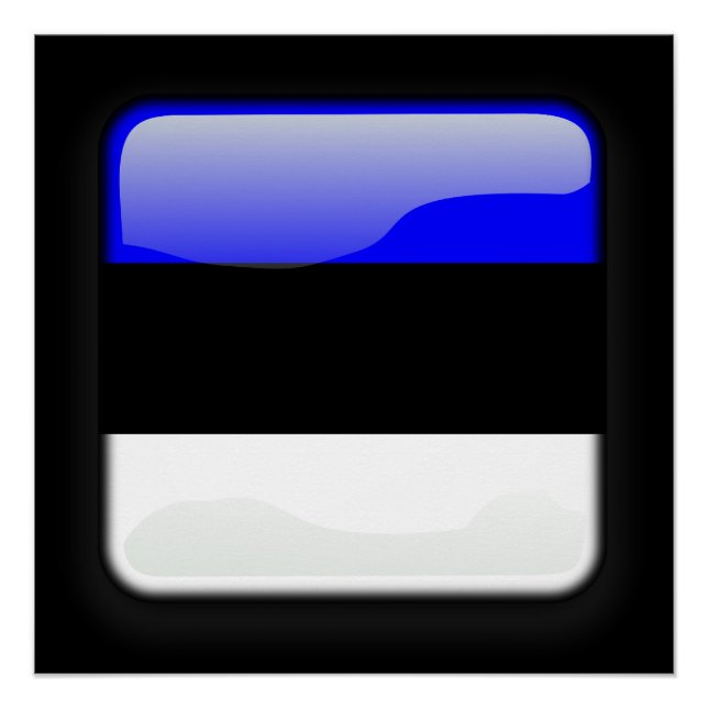 Póster Bandera de Estonia (Anverso)
