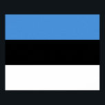 Póster Bandera de Estonia<br><div class="desc">Bandera de Estonia</div>