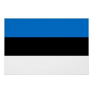 Póster Bandera de Estonia