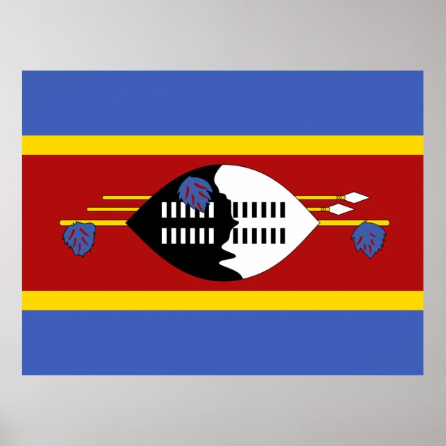 Póster Bandera de Eswatini (Frente)