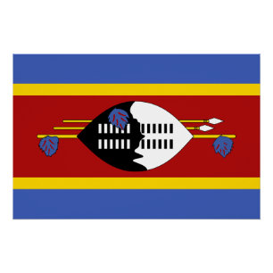 Póster Bandera de Eswatini