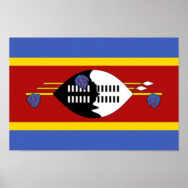 Póster Bandera de Eswatini (Frente)