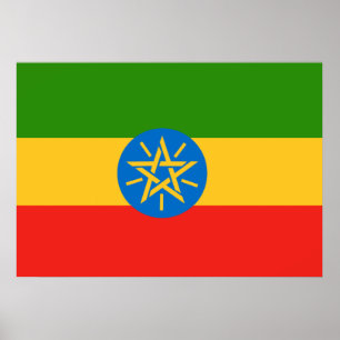 Póster Bandera de Etiopía