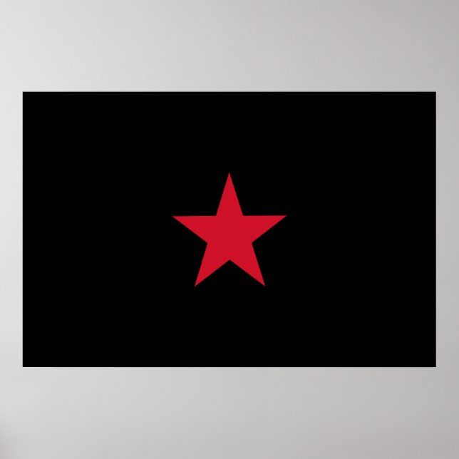 Póster Bandera de Ezln, Colombia (Frente)