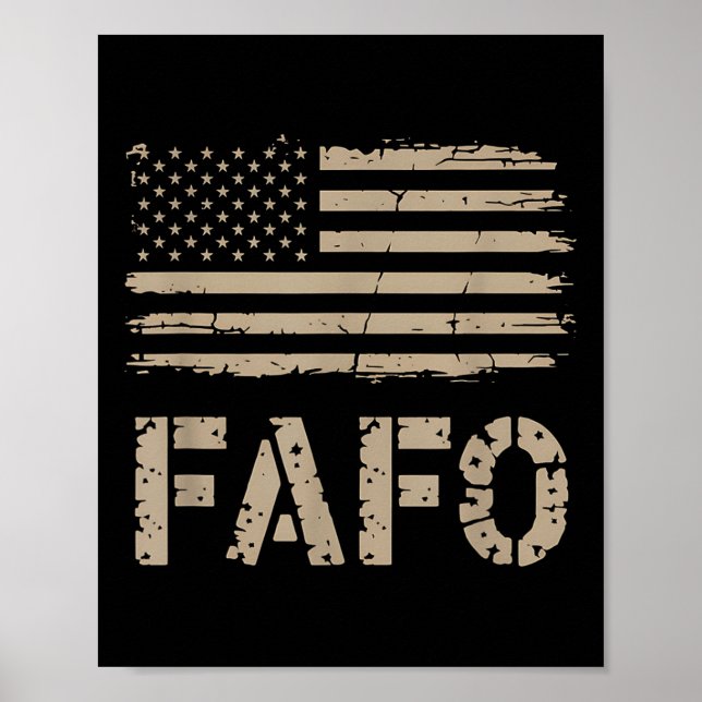 Póster Bandera de Fafo (Frente)