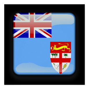 Póster Bandera de Fiji