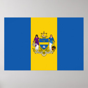 Póster Bandera de Filadelfia (Pensilvania)