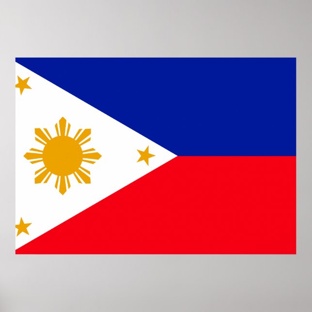 Póster Bandera de Filipinas (Frente)