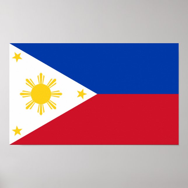 Póster Bandera de Filipinas (Frente)