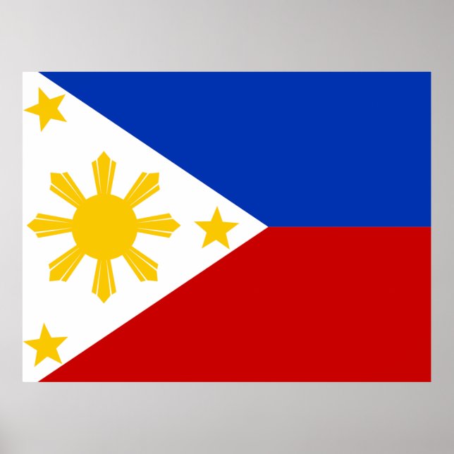 Póster Bandera de Filipinas (Frente)