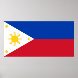 Póster Bandera de Filipinas