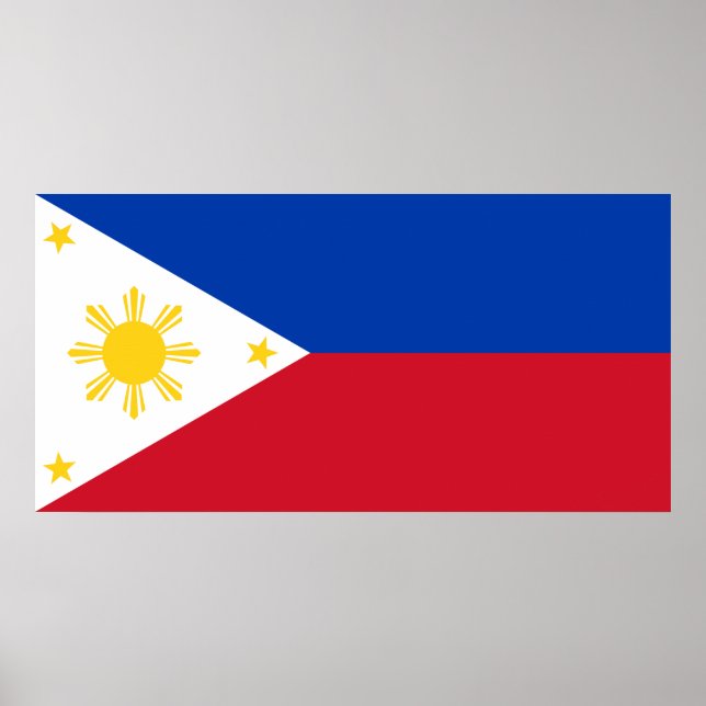 Póster Bandera de Filipinas (Frente)