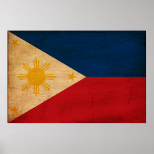 Póster Bandera de Filipinas