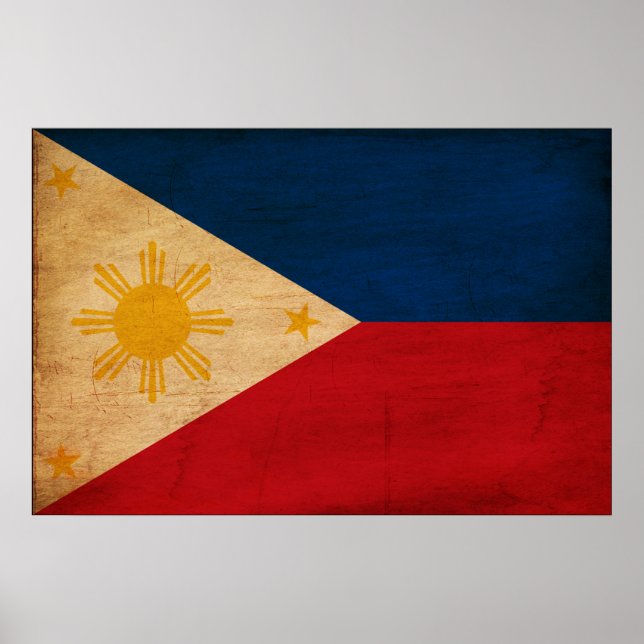 Póster Bandera de Filipinas (Frente)