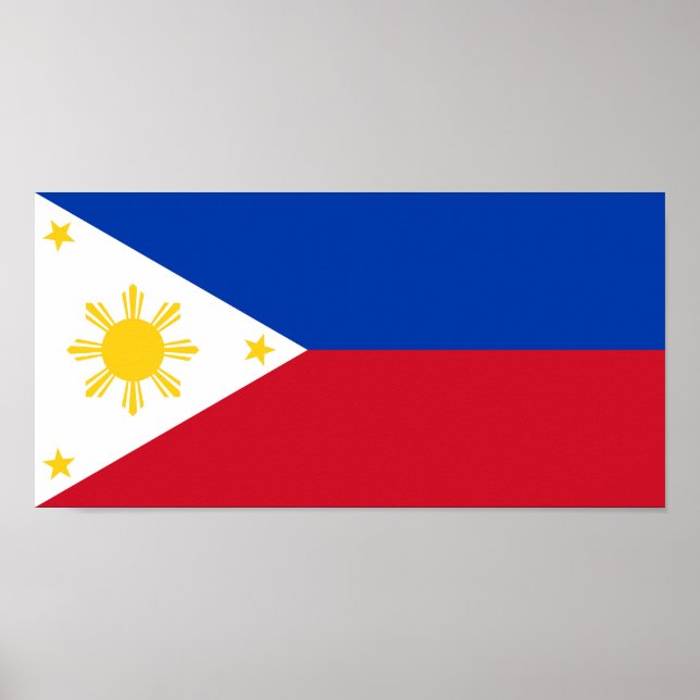 Póster Bandera de Filipinas (Frente)