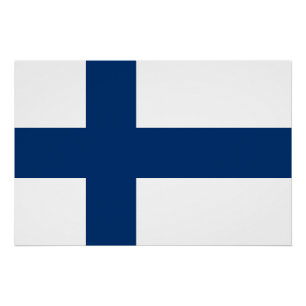 Póster Bandera de Finlandia