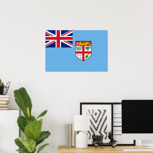Póster Bandera de Fiyi