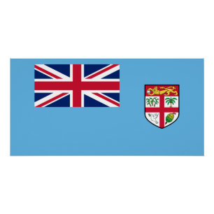 Póster Bandera de Fiyi