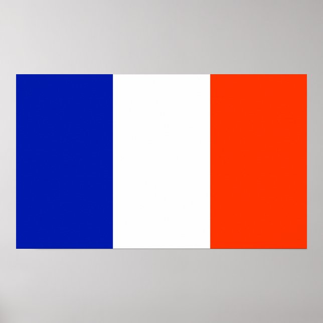 Póster bandera de francia (Frente)