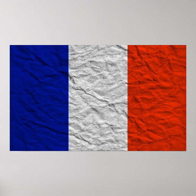 Póster bandera de francia (Frente)