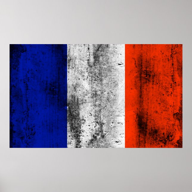 Póster bandera de francia (Frente)