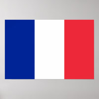 Bandera de Francia Poster