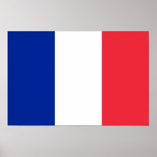 Póster Bandera de Francia Poster