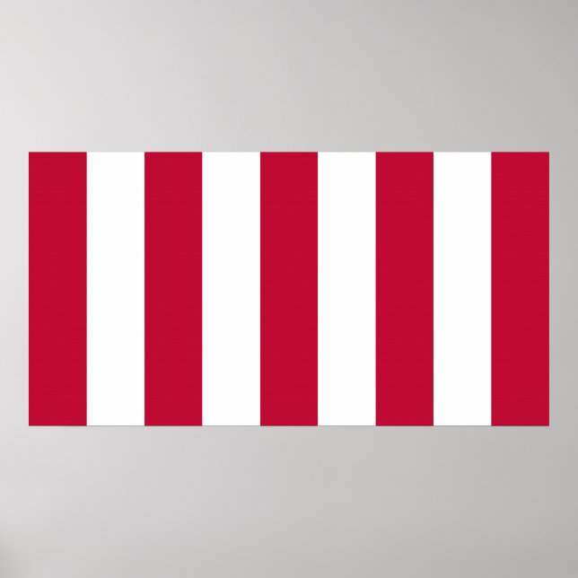 Póster Bandera de franja vertical de los hijos de la libe (Frente)