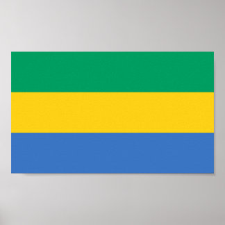 Póster Bandera de Gabón