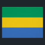 Póster Bandera de Gabón<br><div class="desc">Bandera patriótica de Gabón</div>