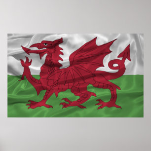 Póster Bandera de Gales