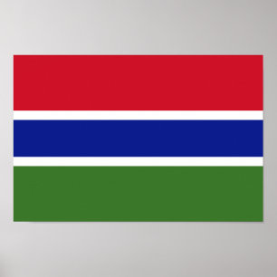 Póster Bandera de Gambia