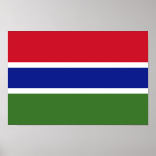 Póster Bandera de Gambia (Frente)