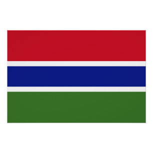 Póster Bandera de Gambia