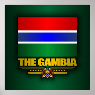 Póster Bandera de Gambia