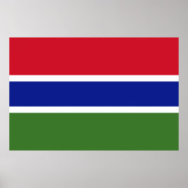 Póster Bandera de Gambia