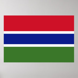 Póster Bandera de Gambia