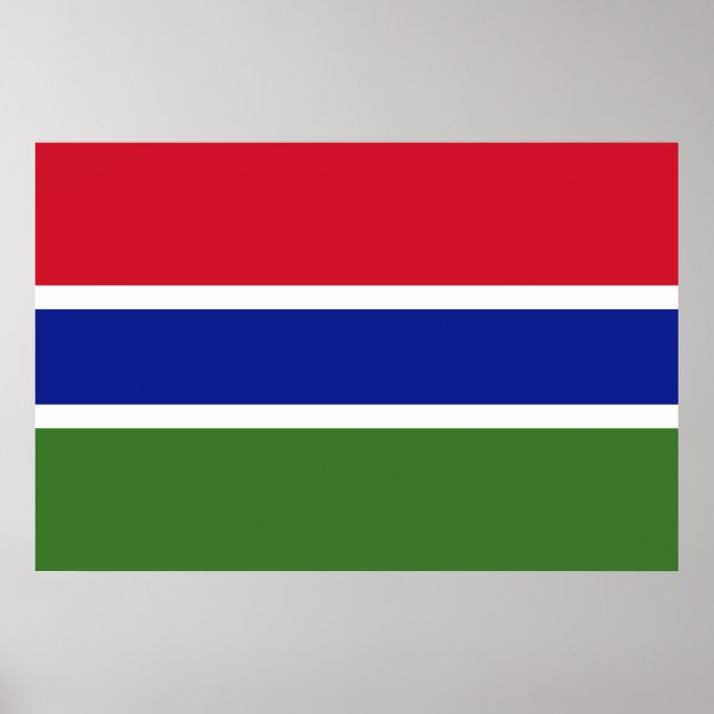 Póster Bandera de Gambia (Frente)