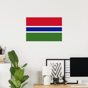 Póster Bandera de Gambia
