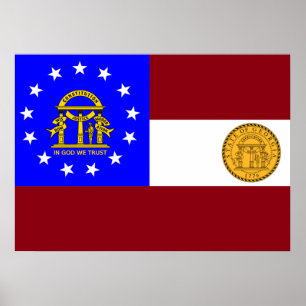 Póster Bandera de Georgia