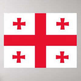 Póster bandera de Georgia