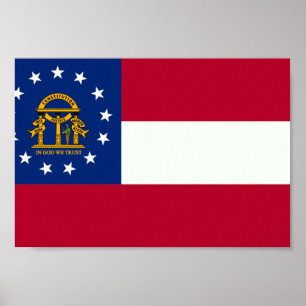 Póster Bandera de Georgia