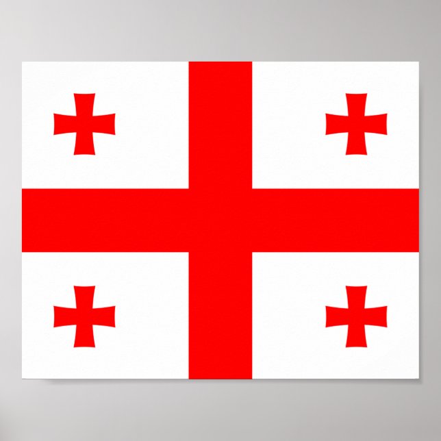 Póster Bandera de Georgia (Frente)