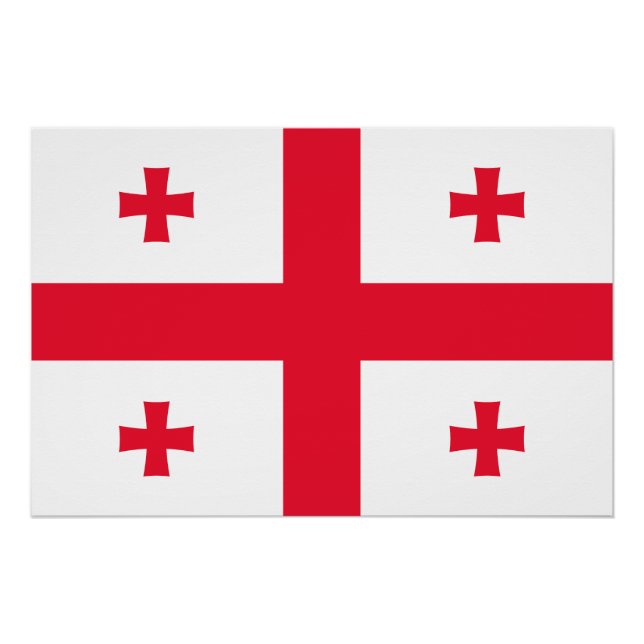 Póster Bandera de Georgia (Anverso)