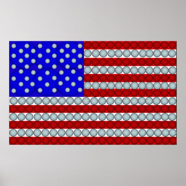 Póster Bandera de golf (Frente)